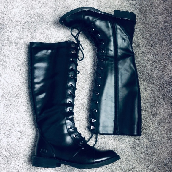 dirty laundry roset tall combat boots